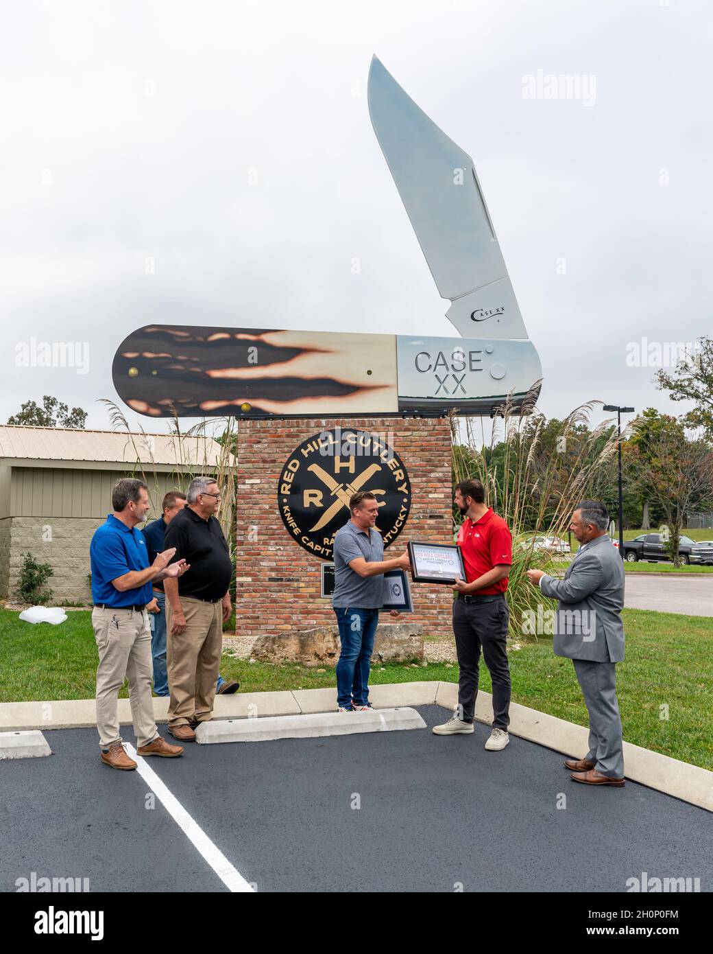 Radcliff, KY, USA October 13, 2021 A representative from Case Knives