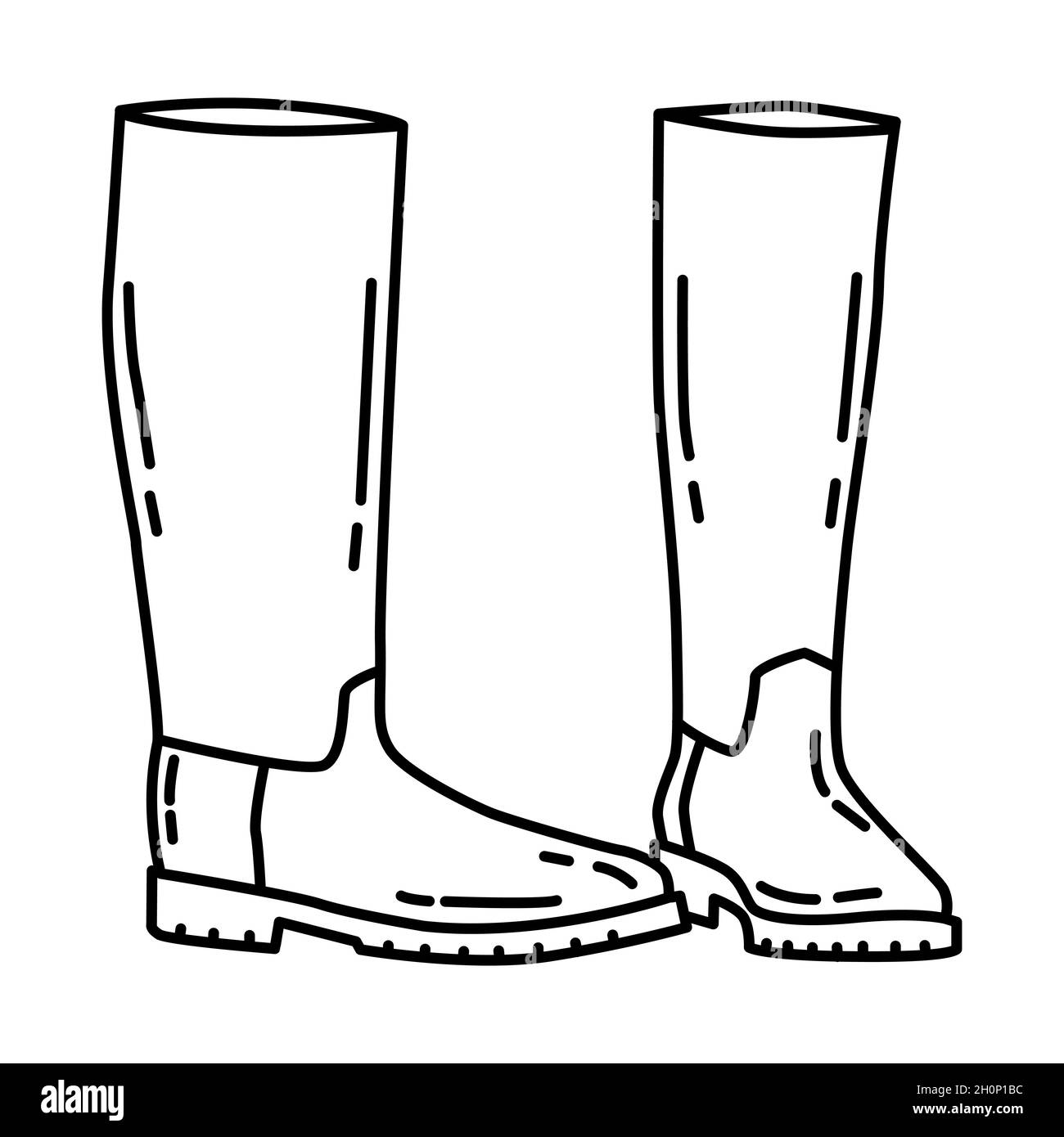 Police Motorcycle Boots Part of Police Equipment and Accessories Hand ...