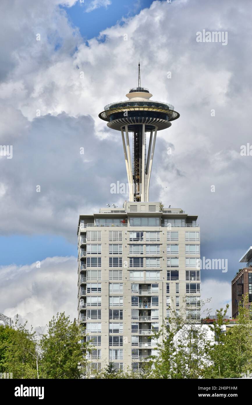 The iconic Seattle Space Needle, built for the 1962 World's Fair Stock