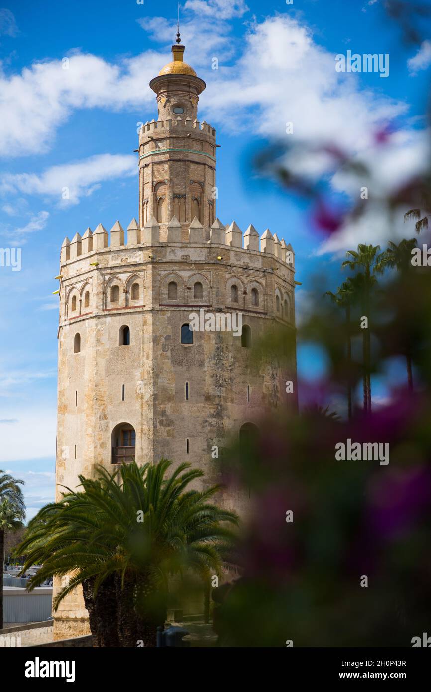 Torre del Oro in Seville, Spain Stock Photo