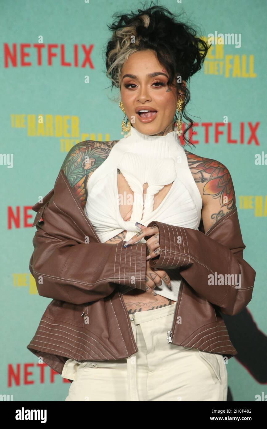 Los Angeles, Ca. 13th Oct, 2021. Kehlani at the Special Screening Of The Harder They Fall at The Shrine in Los Angeles, California on October 13, 2021. Credit: Faye Sadou/Media Punch/Alamy Live News Stock Photo