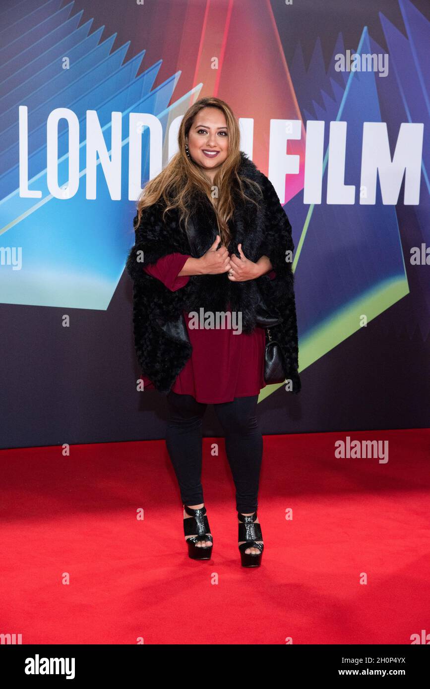Nadia Ali attends the "Ali & Ava" UK Premiere, 65th BFI London Film