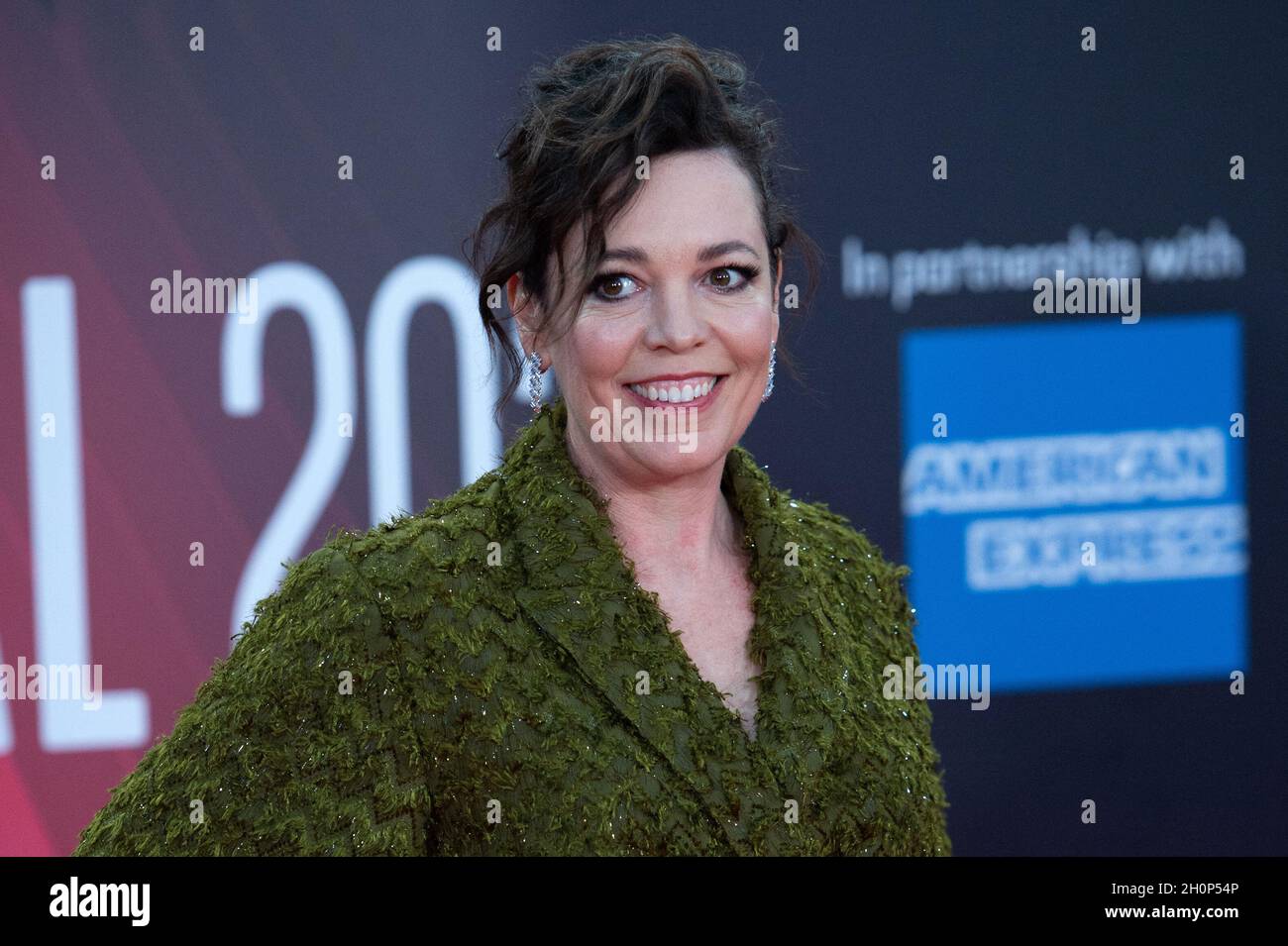 London, England on October 13, 2021. Olivia Coleman attending The Lost Daughter Premiere as part of the 65th BFI London Film Festival at the Royal Festival Hall in London, England on October 13, 2021. Photo by Aurore Marechal/ABACAPRESS.COM Stock Photo