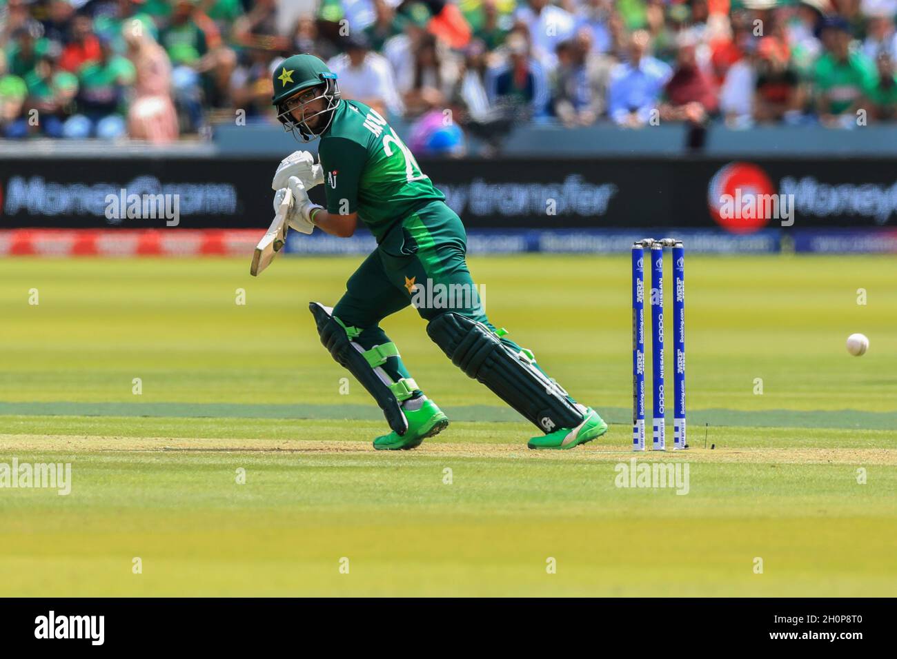 Pakistan cricket player ImamulHaq in action during the 43 match ICC