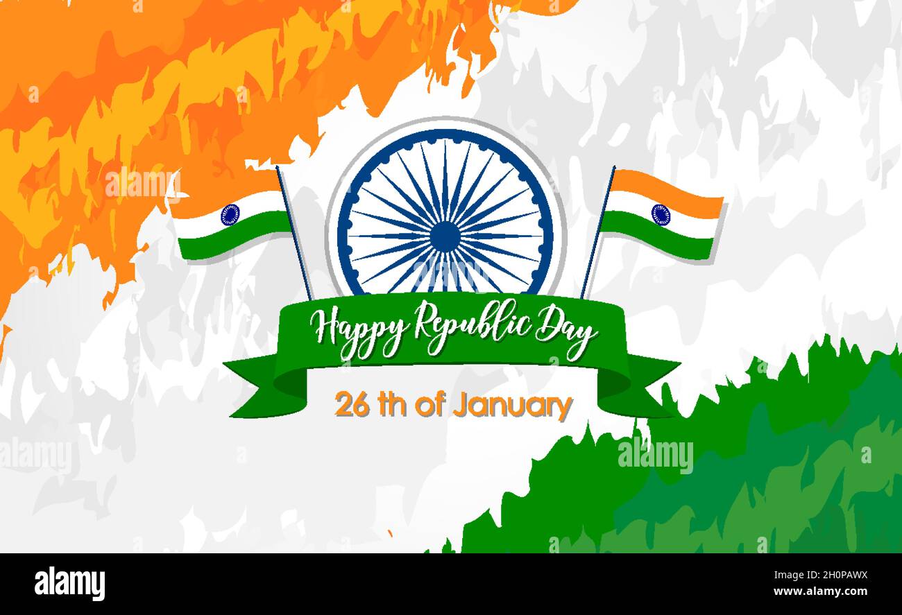 India Republic Day poster design illustration Stock Vector Image & Art ...