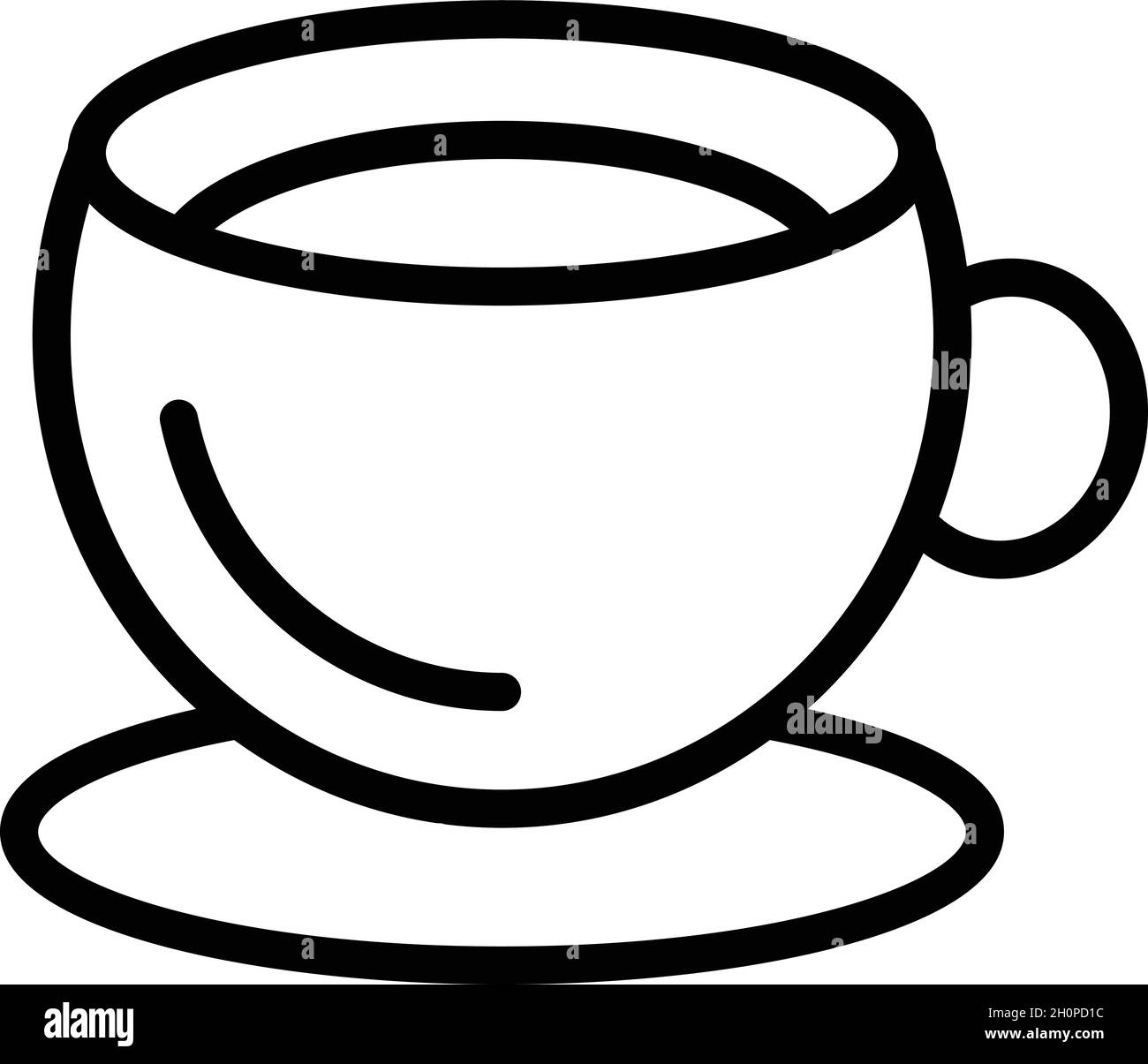 Cream soup cup icon outline vector. Vegetable bowl. Hot soup Stock Vector Image & Art Alamy