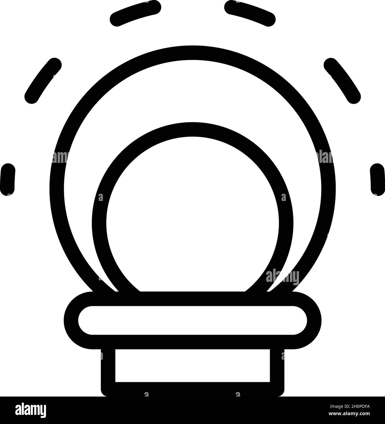 Patient mri icon outline vector. Magnetic resonance. Medical scanner Stock Vector