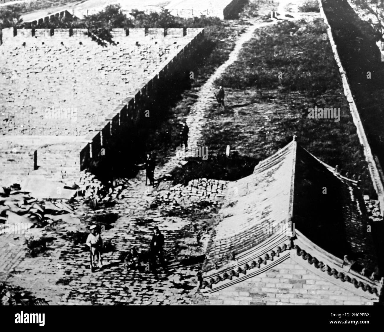 Great Wall of China, Victorian period Stock Photo Alamy