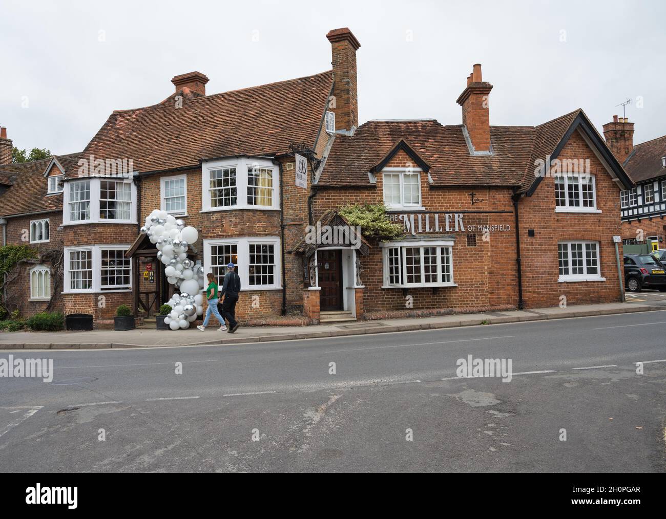 The Miller of Mansfield hotel and Michelin recommended restaurant. Goring on Thames, Reading, Oxfordshire,England, UK Stock Photo