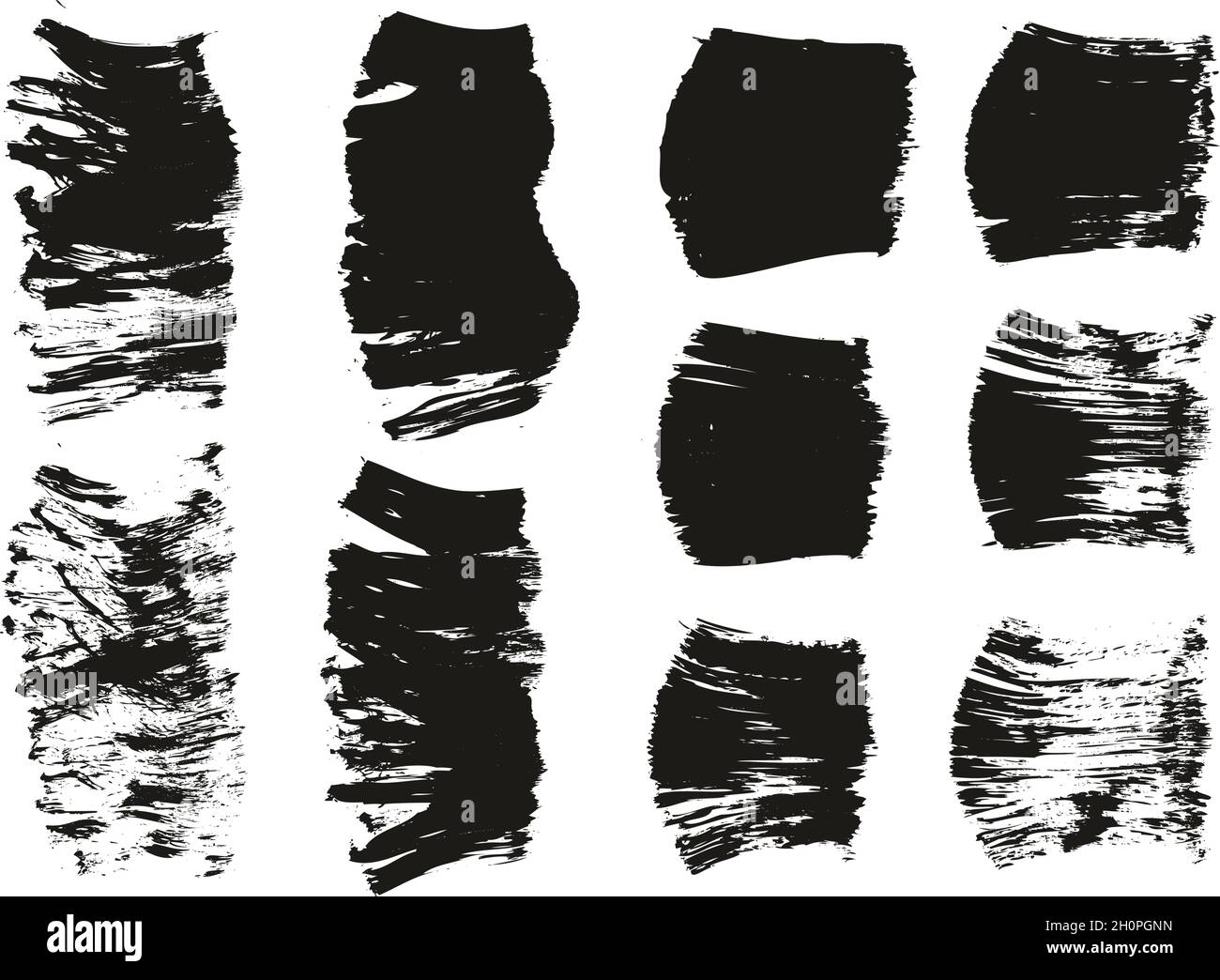 Flat Fan Brush Thick Short Background & Straight Lines Mix High Detail ...