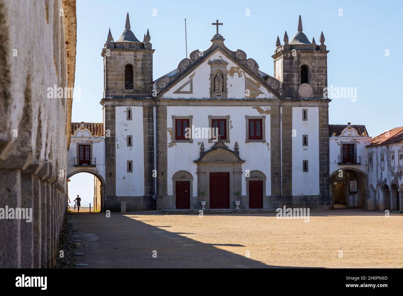 Portugal: Sanctuary of Our Lady of Cape Espichel Stock Photo
