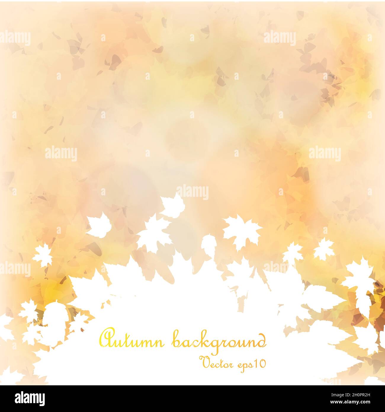 Autumn background with leaves eps10 Stock Vector Image & Art - Alamy