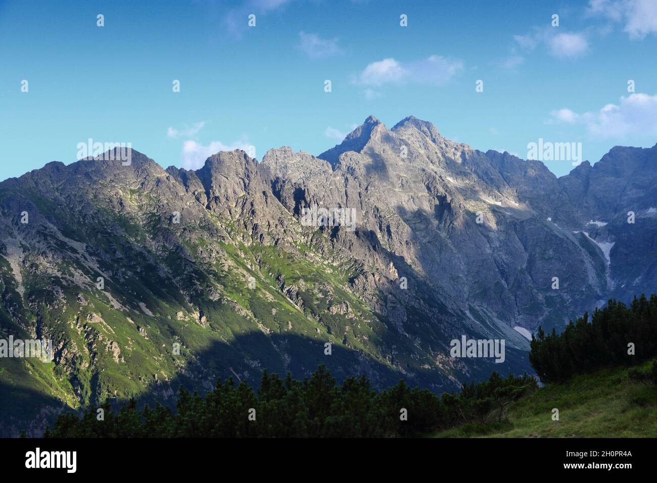 Rysy, the tallest mountain in Poland. Tatra National Park in Tatra