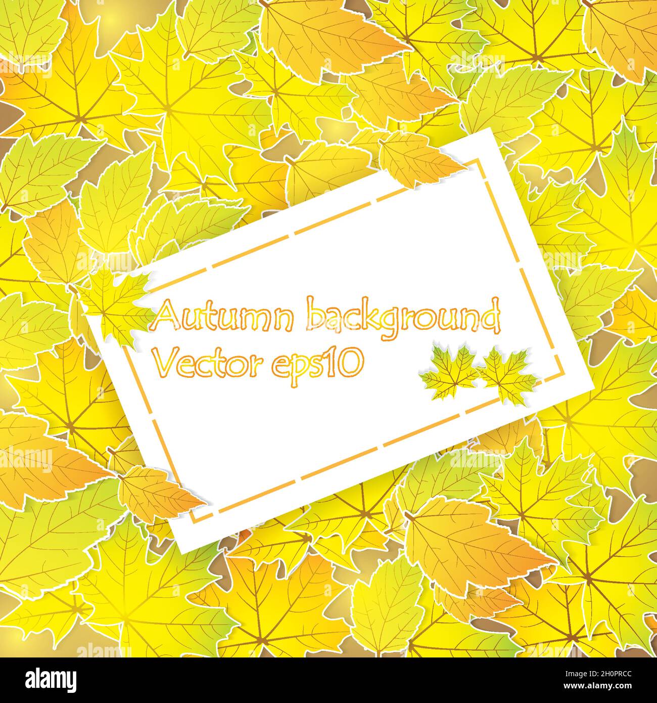 Autumn background with leaves eps10 Stock Vector