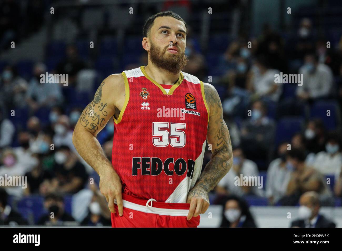 Mike James of Monaco during the Turkish Airlines Euroleague basketball  match between Real Madrid and AS