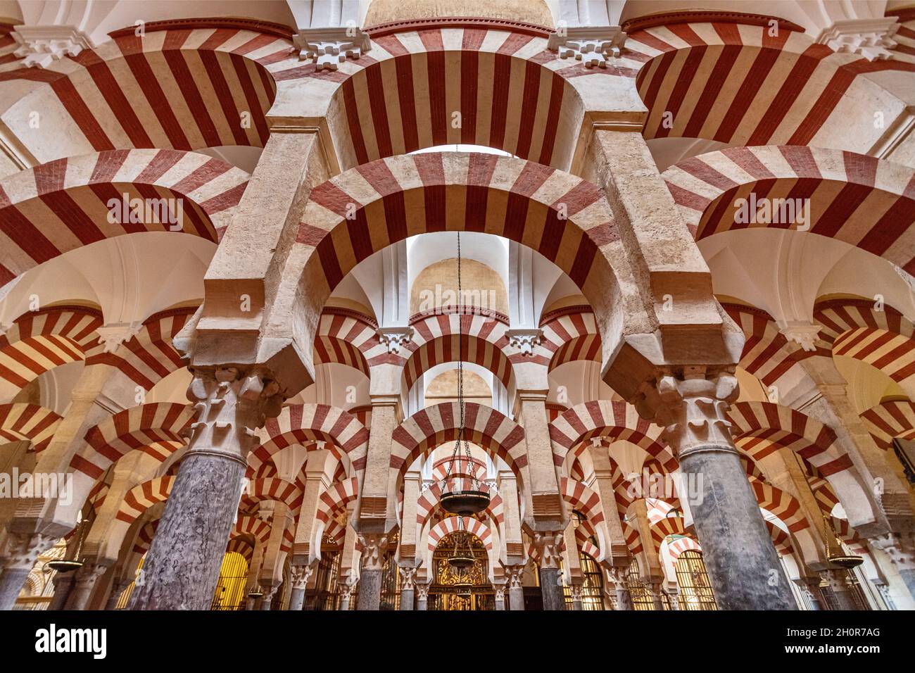 The Mosque–Cathedral of Córdoba. Also known as the Cathedral of Our Lady of the Assumption Stock Photo