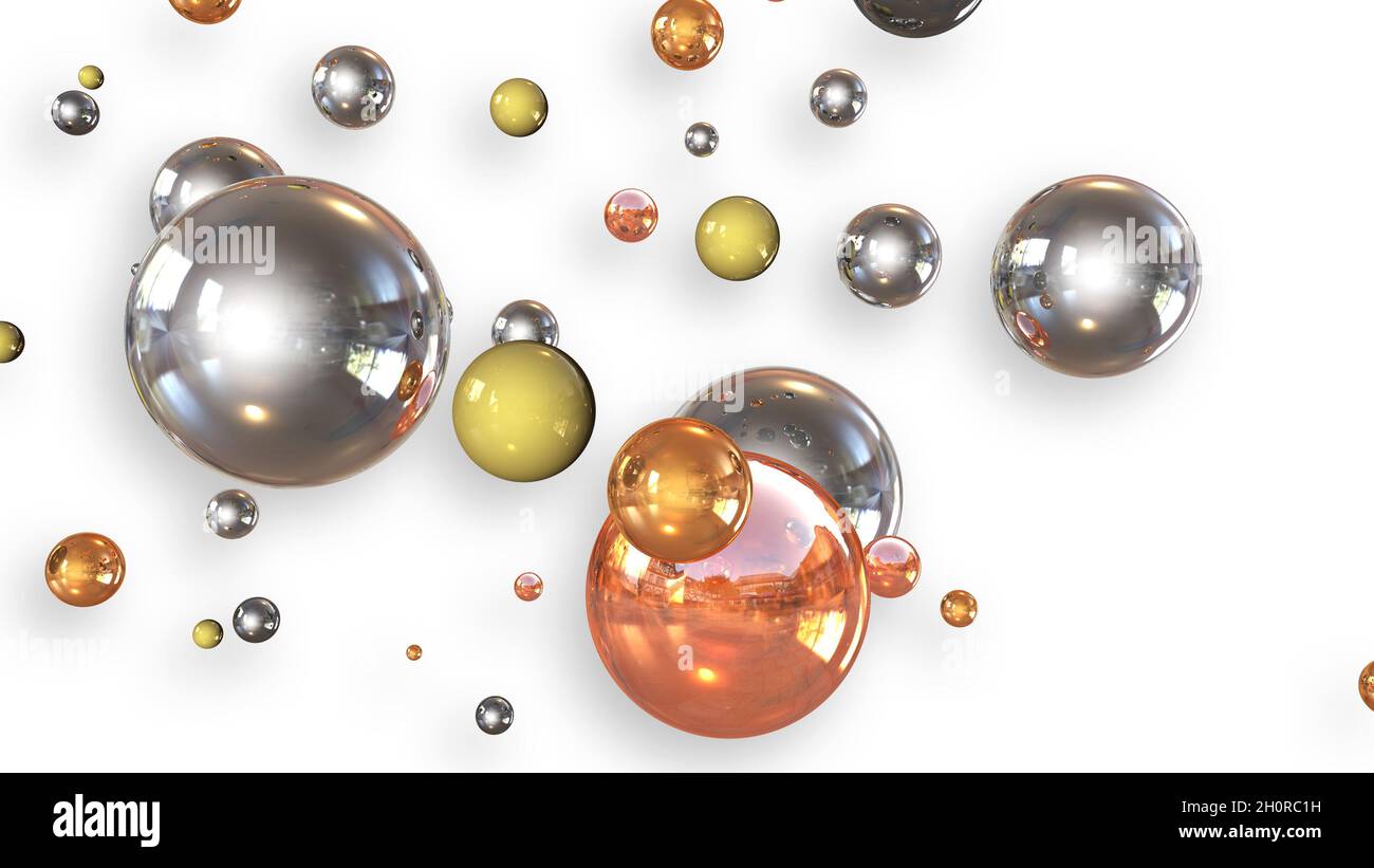 set of metal balls Stock Photo Alamy