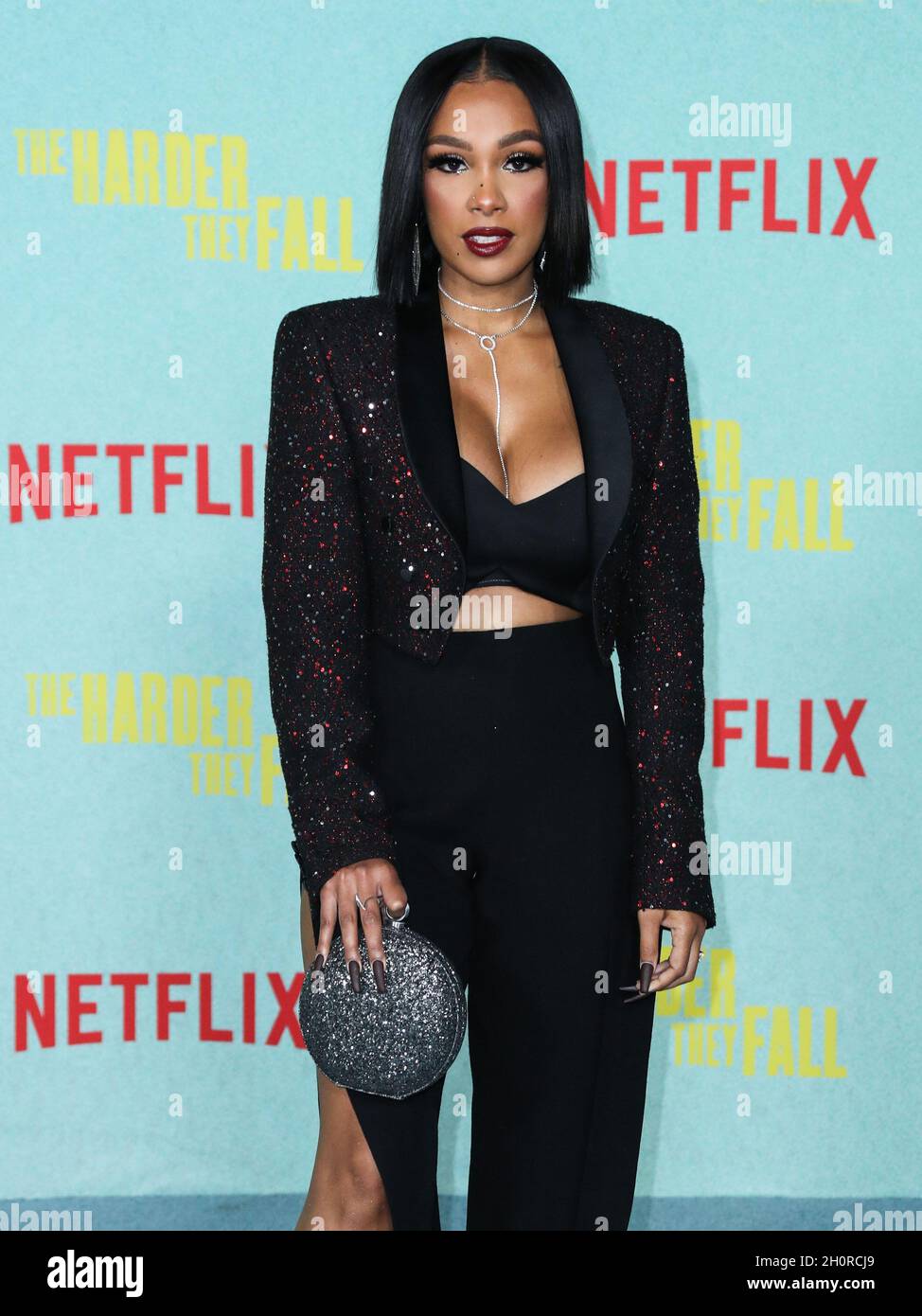 Los Angeles, United States. 13th Oct, 2021. LOS ANGELES, CALIFORNIA, USA - OCTOBER 13: Chris Amore arrives at the Los Angeles Premiere Of Netflix's 'The Harder They Fall' held at the Shrine Auditorium and Expo Hall on October 13, 2021 in Los Angeles, California, United States. (Photo by Xavier Collin/Image Press Agency/Sipa USA) Credit: Sipa USA/Alamy Live News Stock Photo