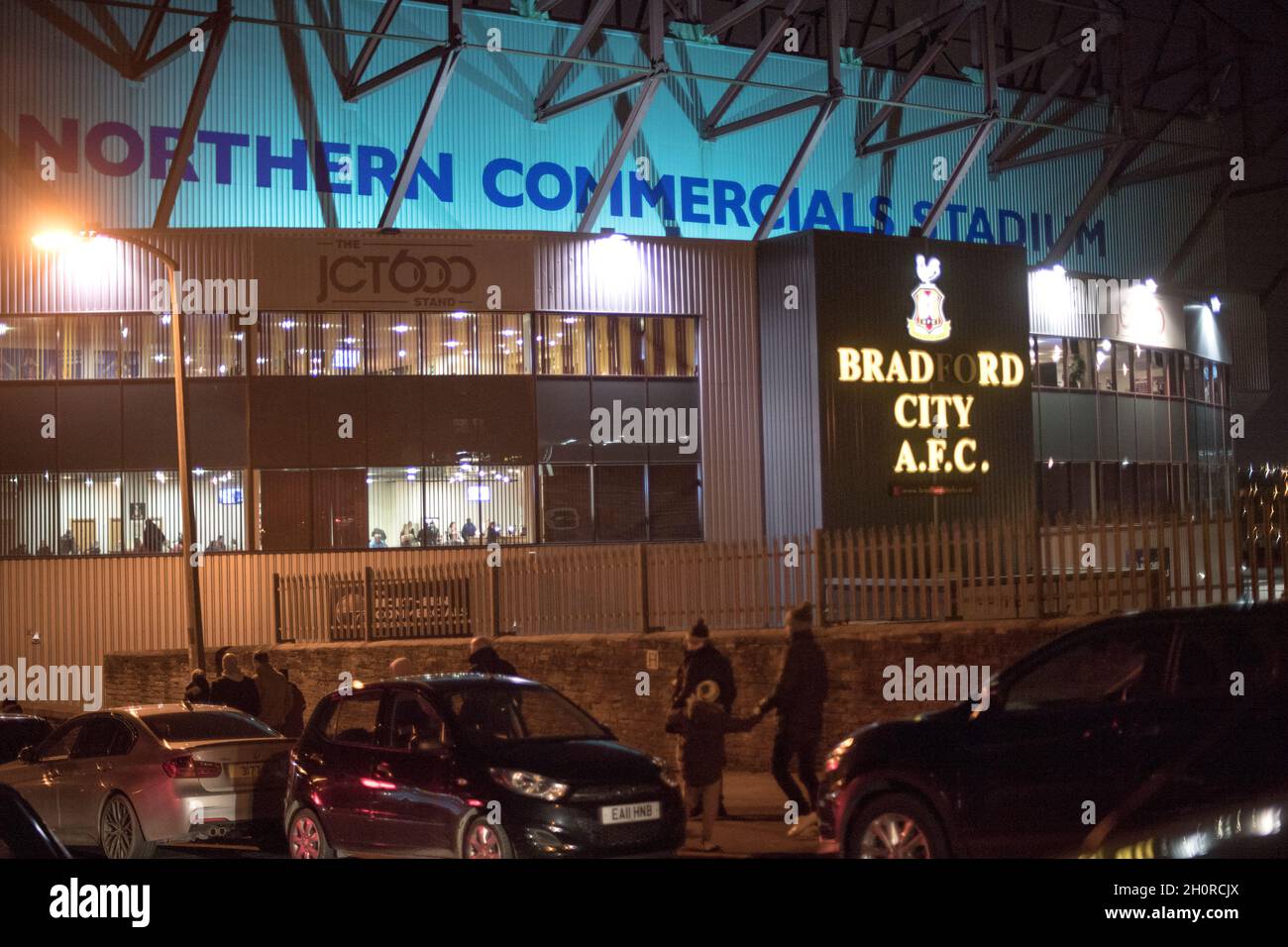 General view of the Northern Commercials Stadium at Valley Parade Stock Photo