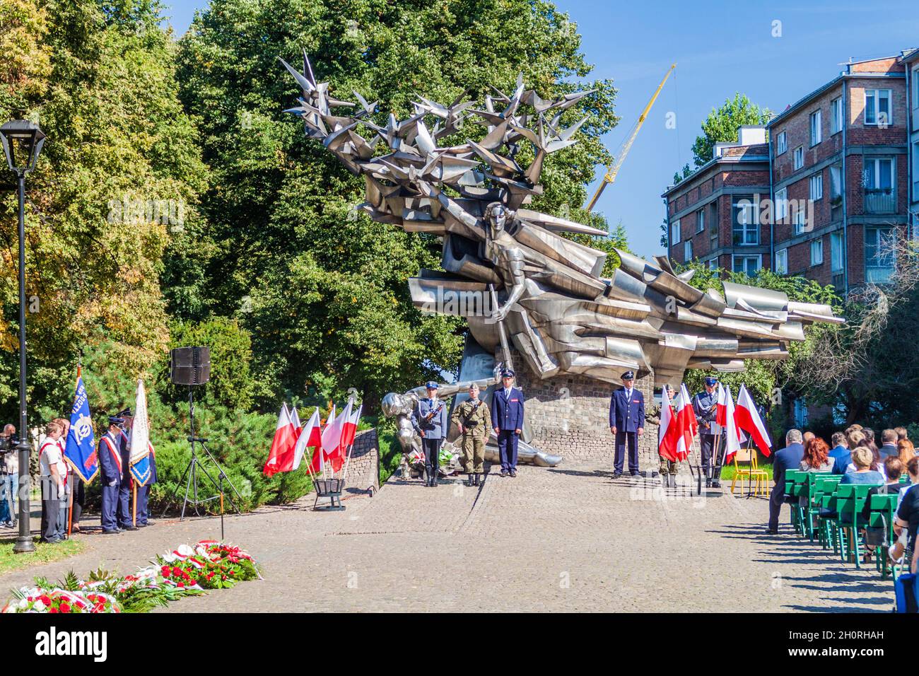 GDANSK, POLAND SEPTEMBER 1, 2016 Commemorating of Defence of the Polish Post Office on