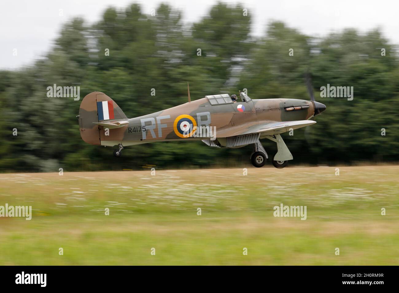Hawker Hurricane Mk XIIa RF-R, R4175 G-Huri, flown in WWII by Czech ...
