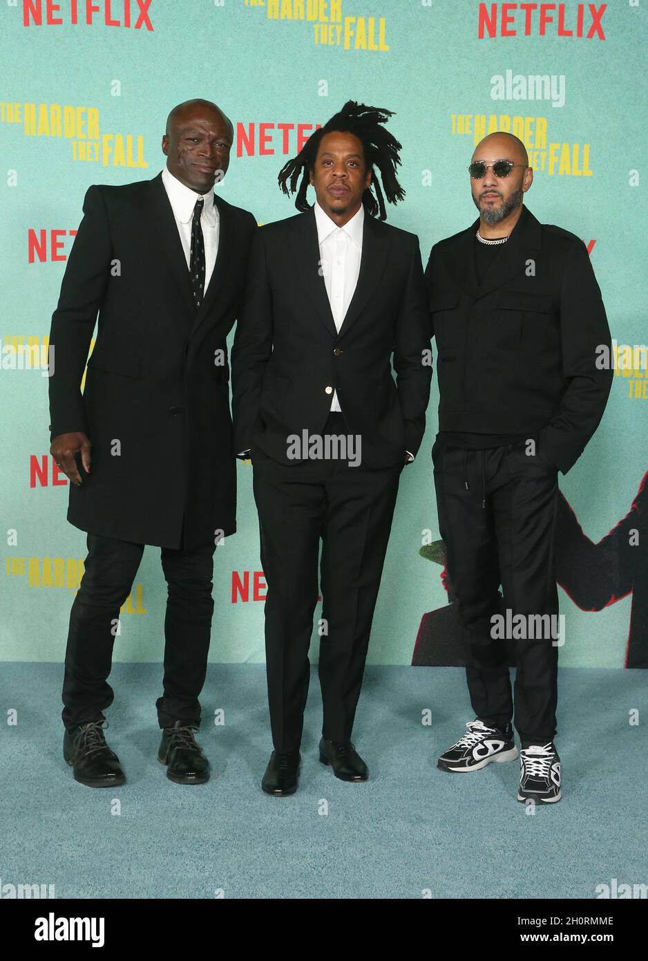Los Angeles, Ca. 13th Oct, 2021. Sean Carter, Swizz Beatz, Seal, at the