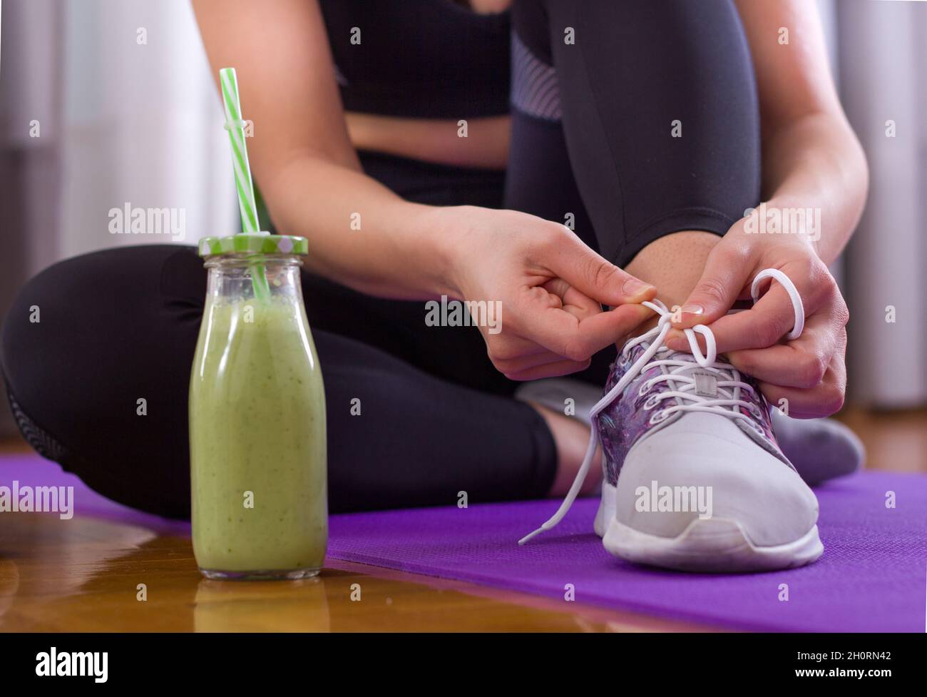 Stunning Tying Shoelaces For Yoga Or Meditation Poses image