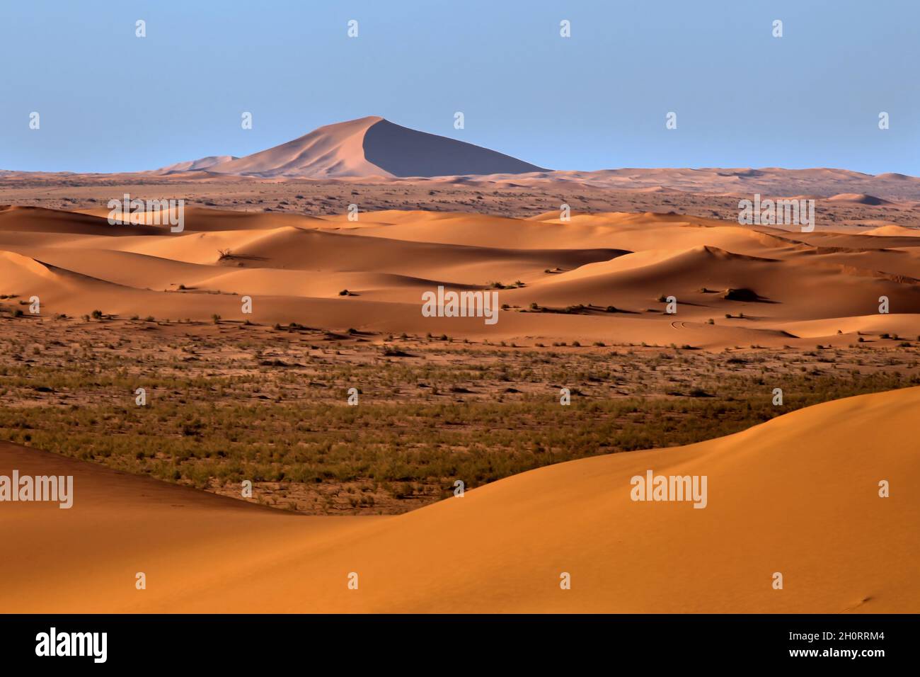 Sand dunes in the desert, Saudi Arabia Stock Photo