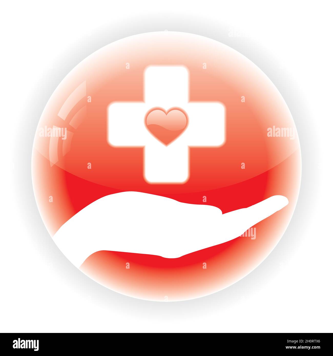 Red medical symbol isolated vector white background Stock Vector Image