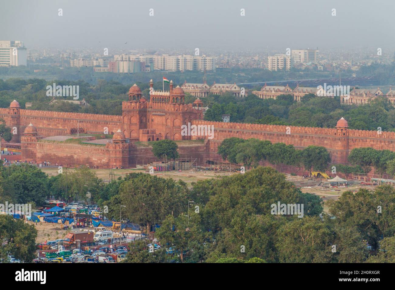 Red fort 2024 drone view