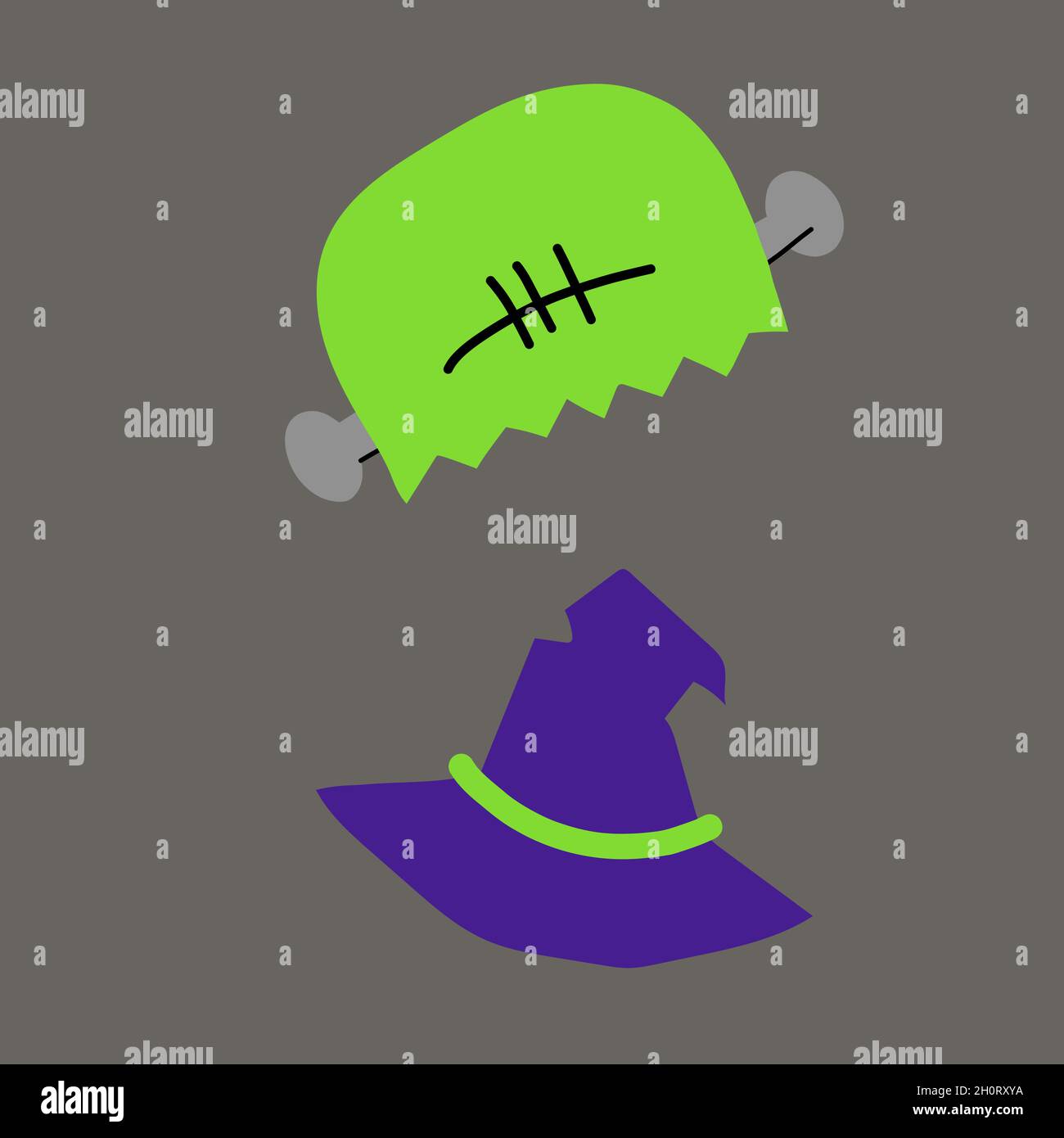 Witch hat vector isolated on white background Stock Vector