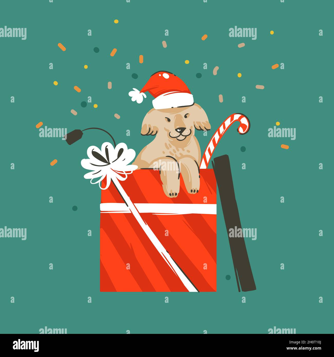 Dog Gift Bag with Tag & Merry Christmas Card Xmas Set Feste & Besondere  Anlässe LA1889565