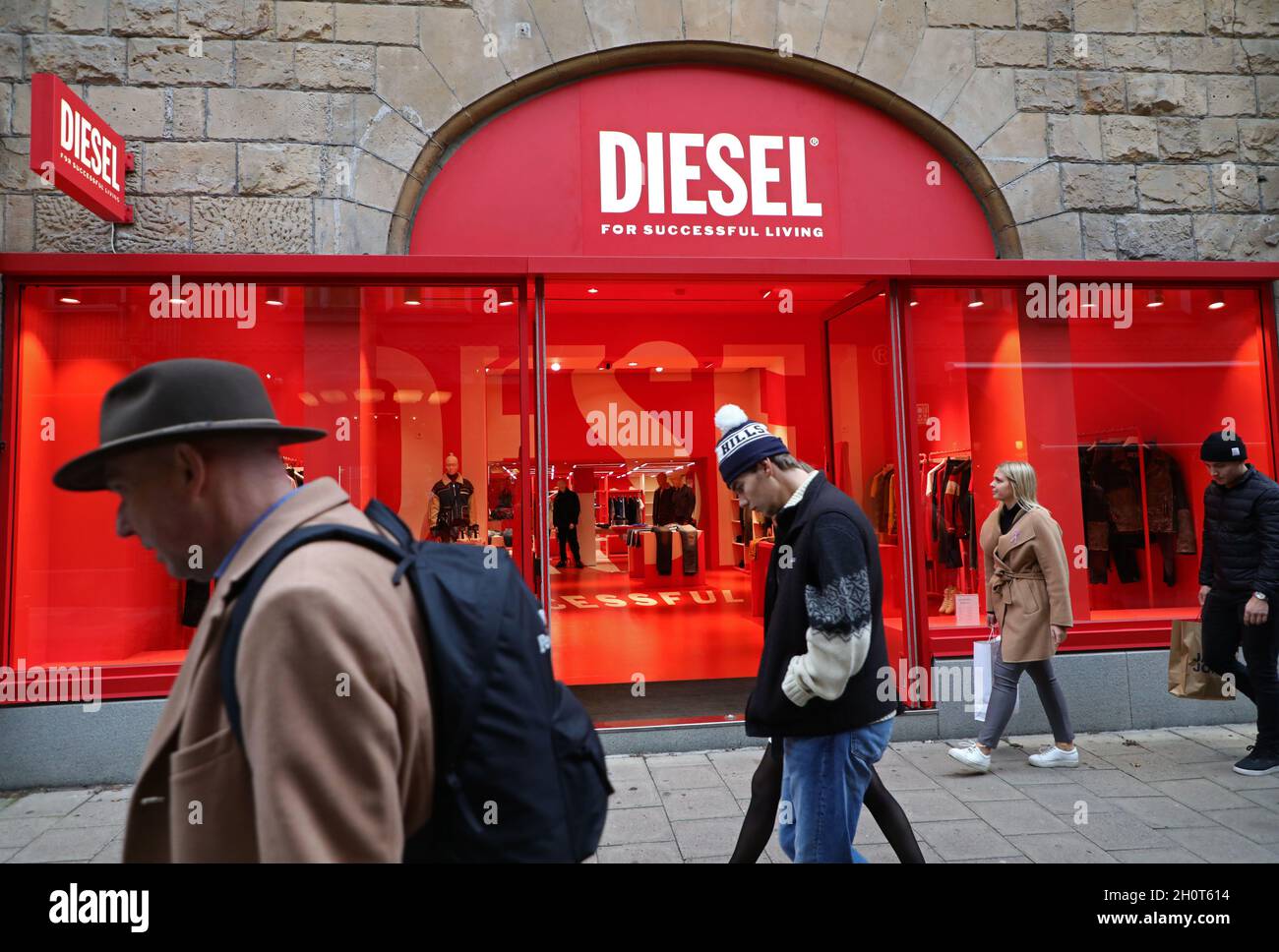 Diesel store in Stockholm, Sweden, during Saturday evening Stock Photo -  Alamy