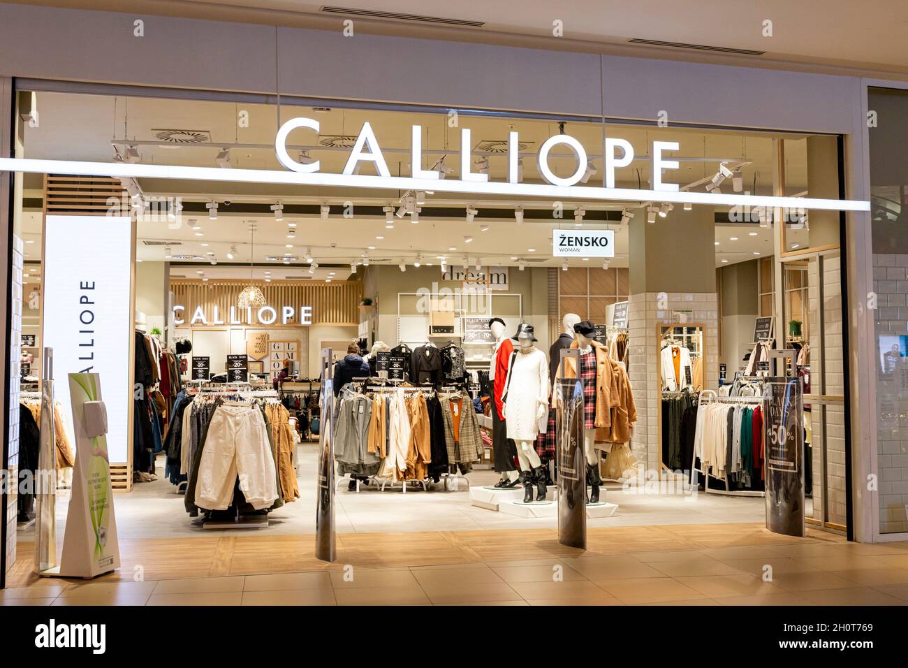 Belgrade, Serbia - November 14, 2020: Calliope logo and store front at Ada  Mall shopping center in Belgrade, Serbia Stock Photo - Alamy