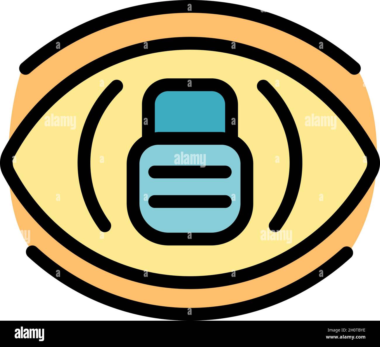 Wire outline of eye hi-res stock photography and images - Alamy