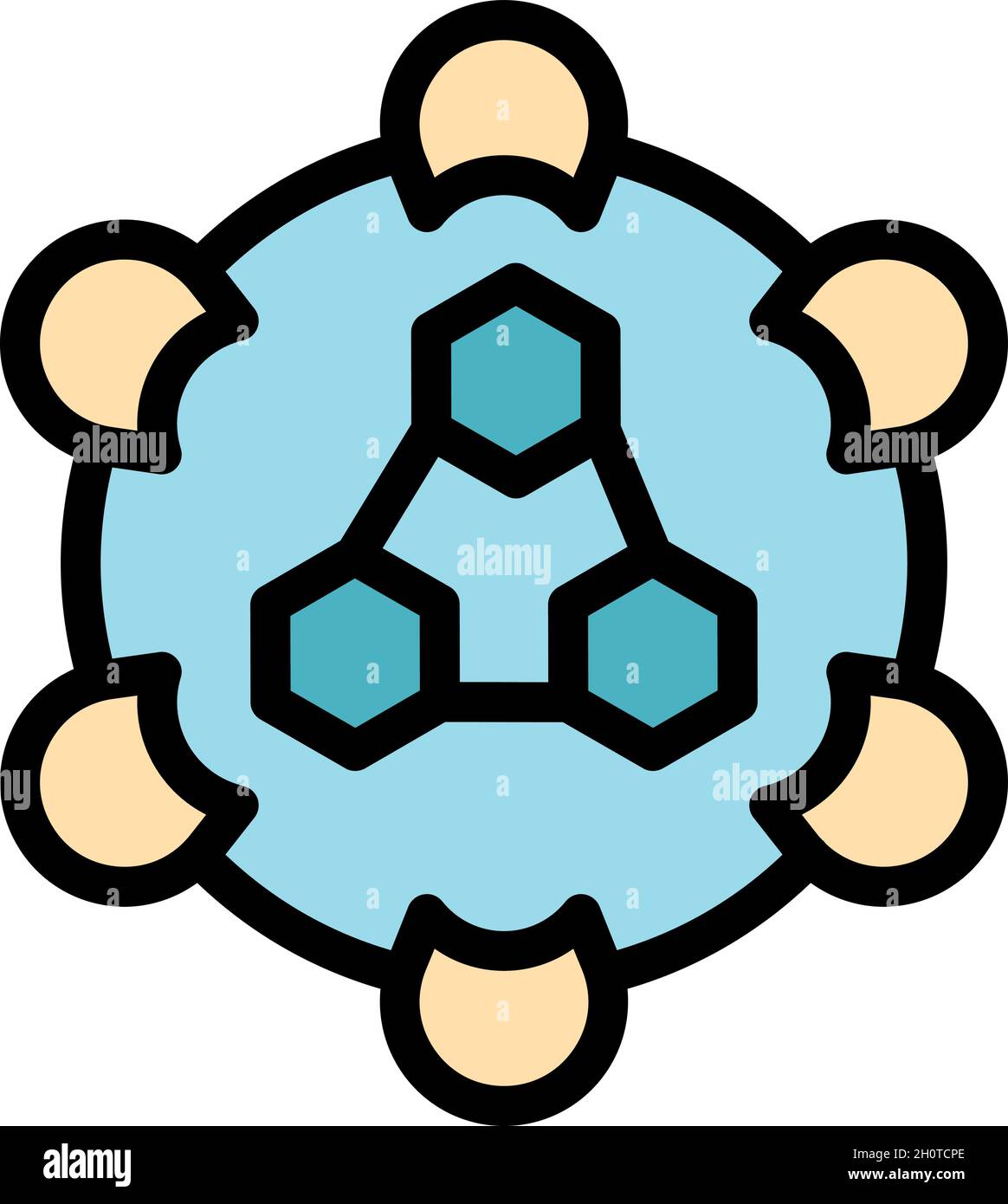 Health immune system icon. Outline health immune system vector icon ...