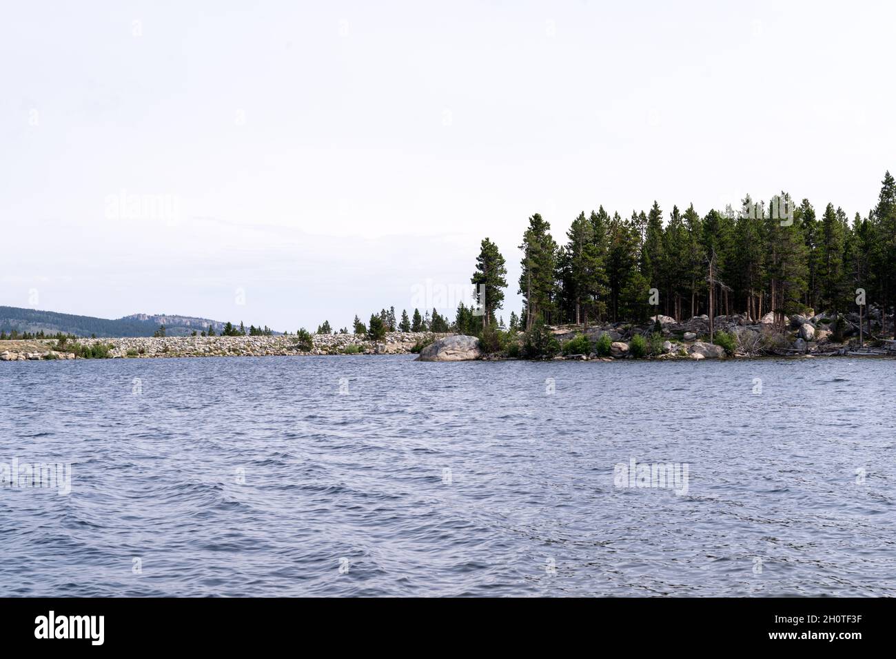Worthen Meadow Reservoir in Lander Wyoming Stock Photo