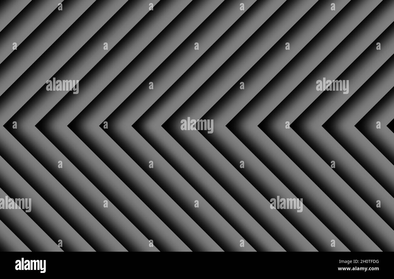 Abstract illustration of black and gray arrows pattern going left for ...