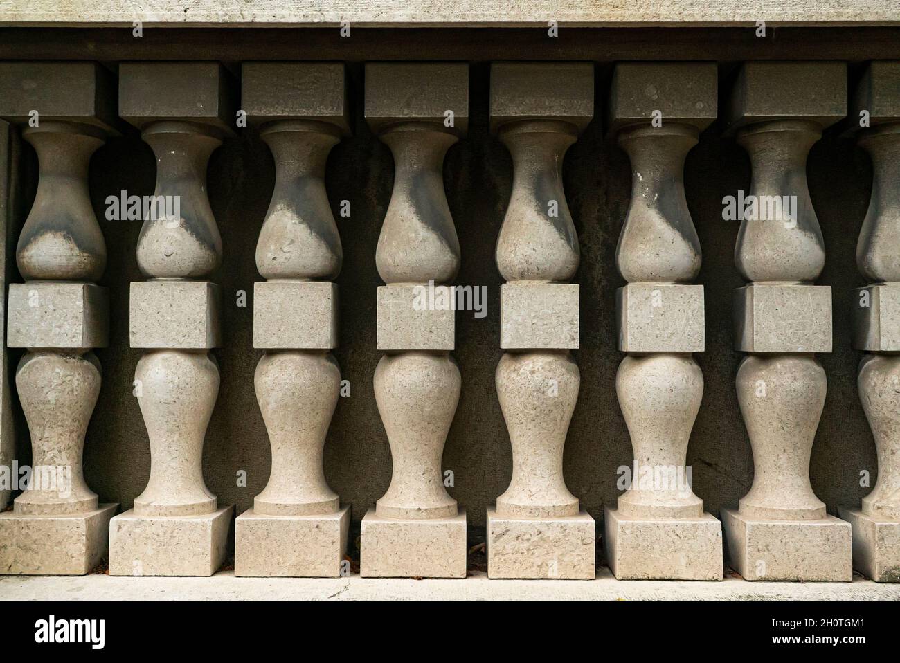 Historical Marble handrail detail decorative in a italian city Stock ...