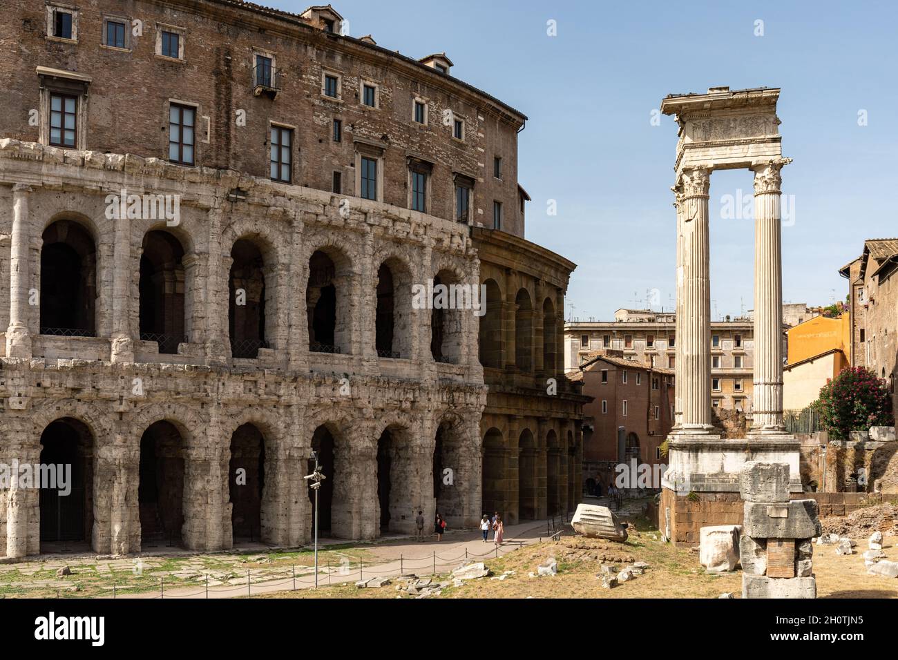 Theatre of Marcellus or Teatro di Marcello in Rome, Italy Stock Photo