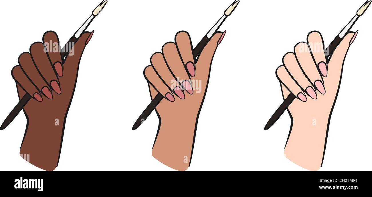 Pinceles Para Uñas Acrilicas, Nails Art Brush Acrylic