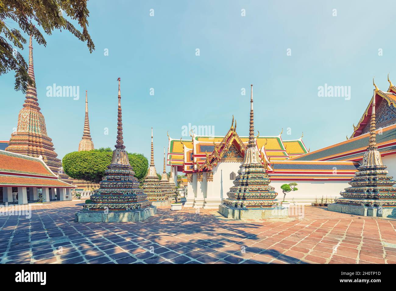Wat Pho temple in Bangkok, Thailand Stock Photo