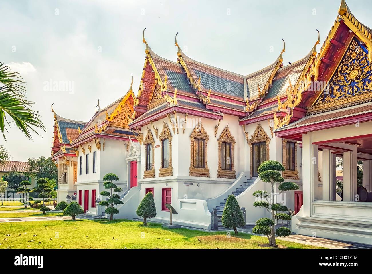 Wat Benchamabophit temple in Bangkok city Stock Photo