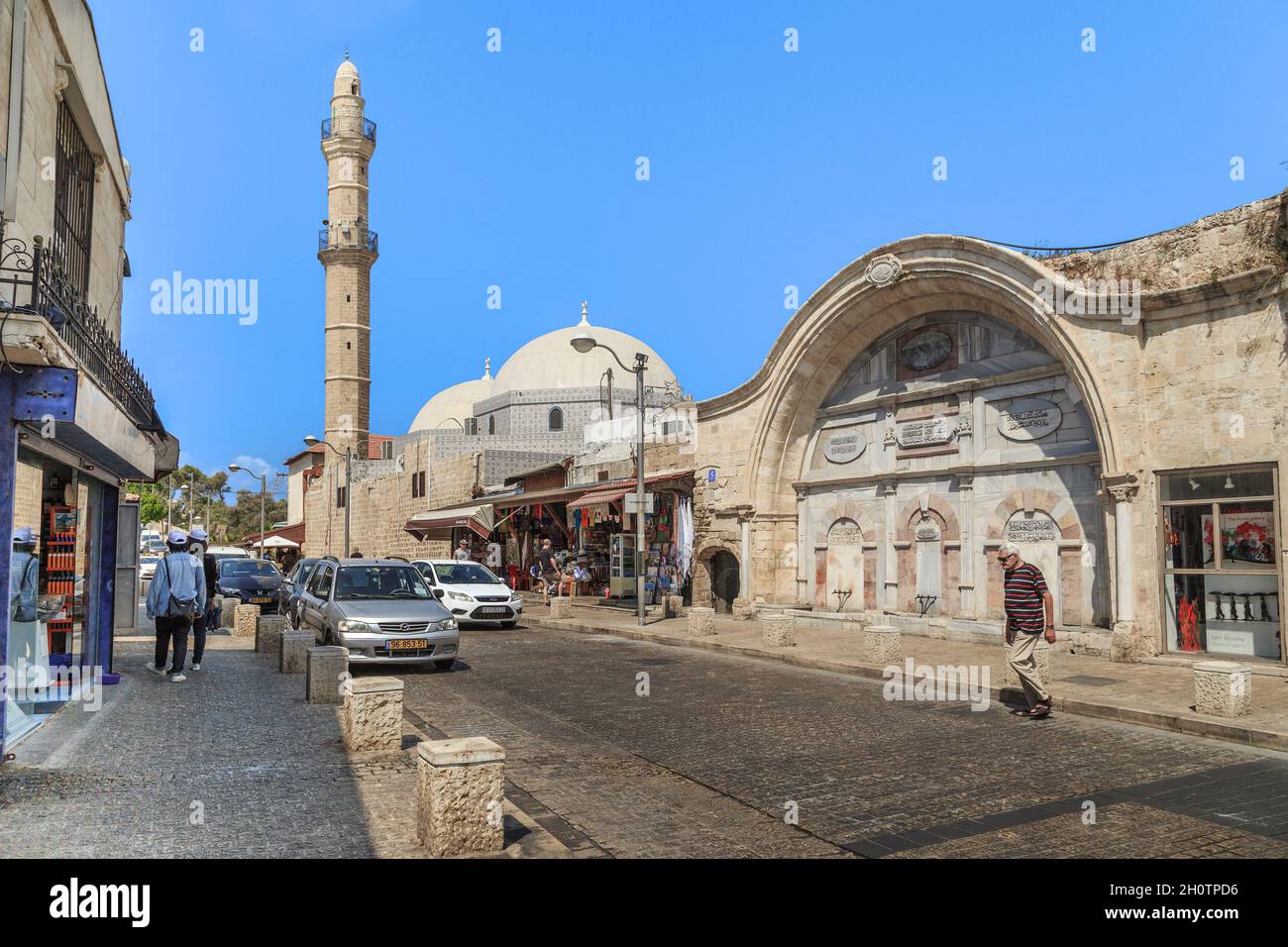 TEL AVIV, ISRAEL - SEPTEMBER 17, 2017: The Al Mahmudiya Mosque is the largest and most significant mosque in Jaffa. Stock Photo