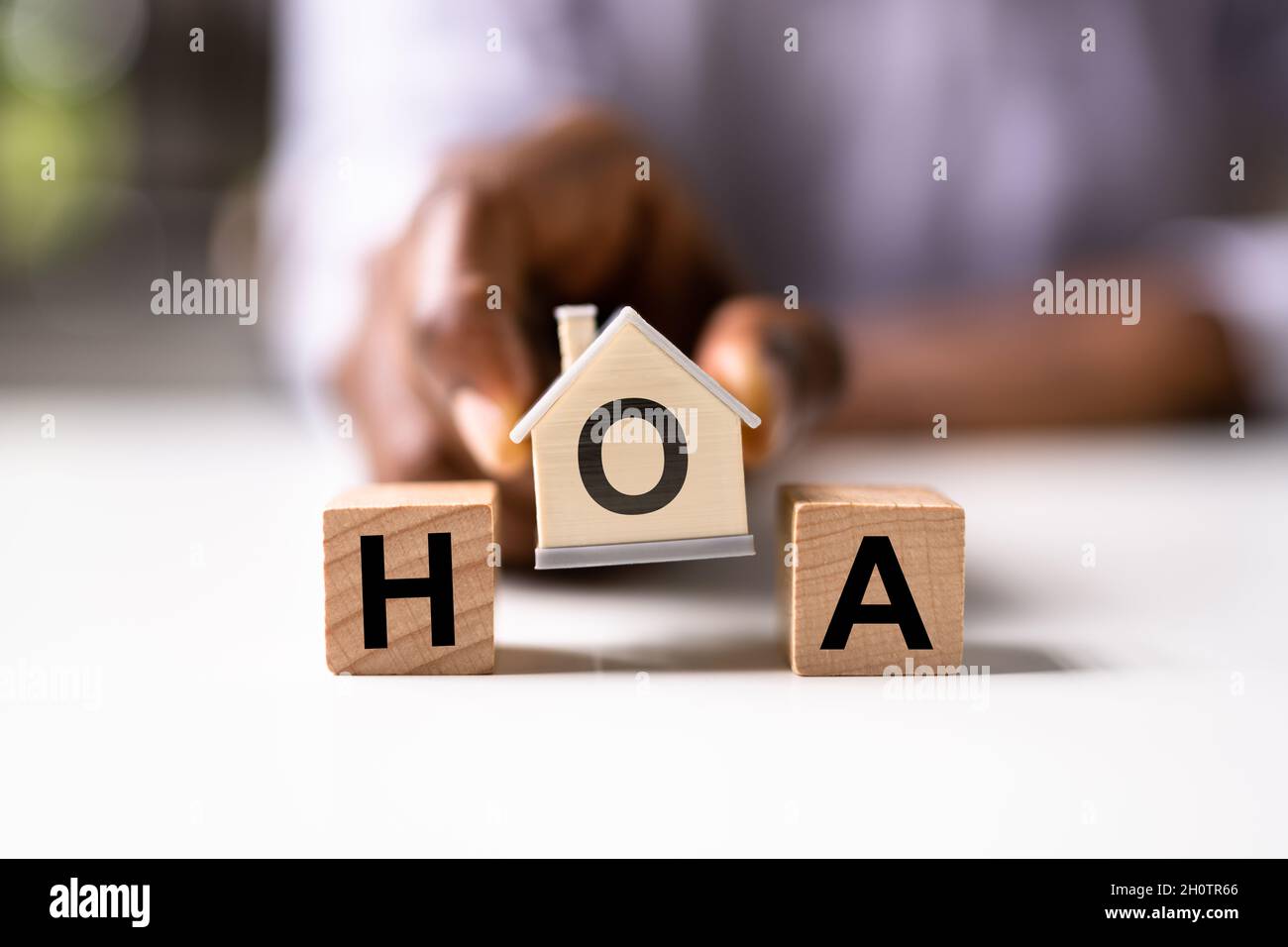 HOA - Homeowner Association. House Owner Community Stock Photo
