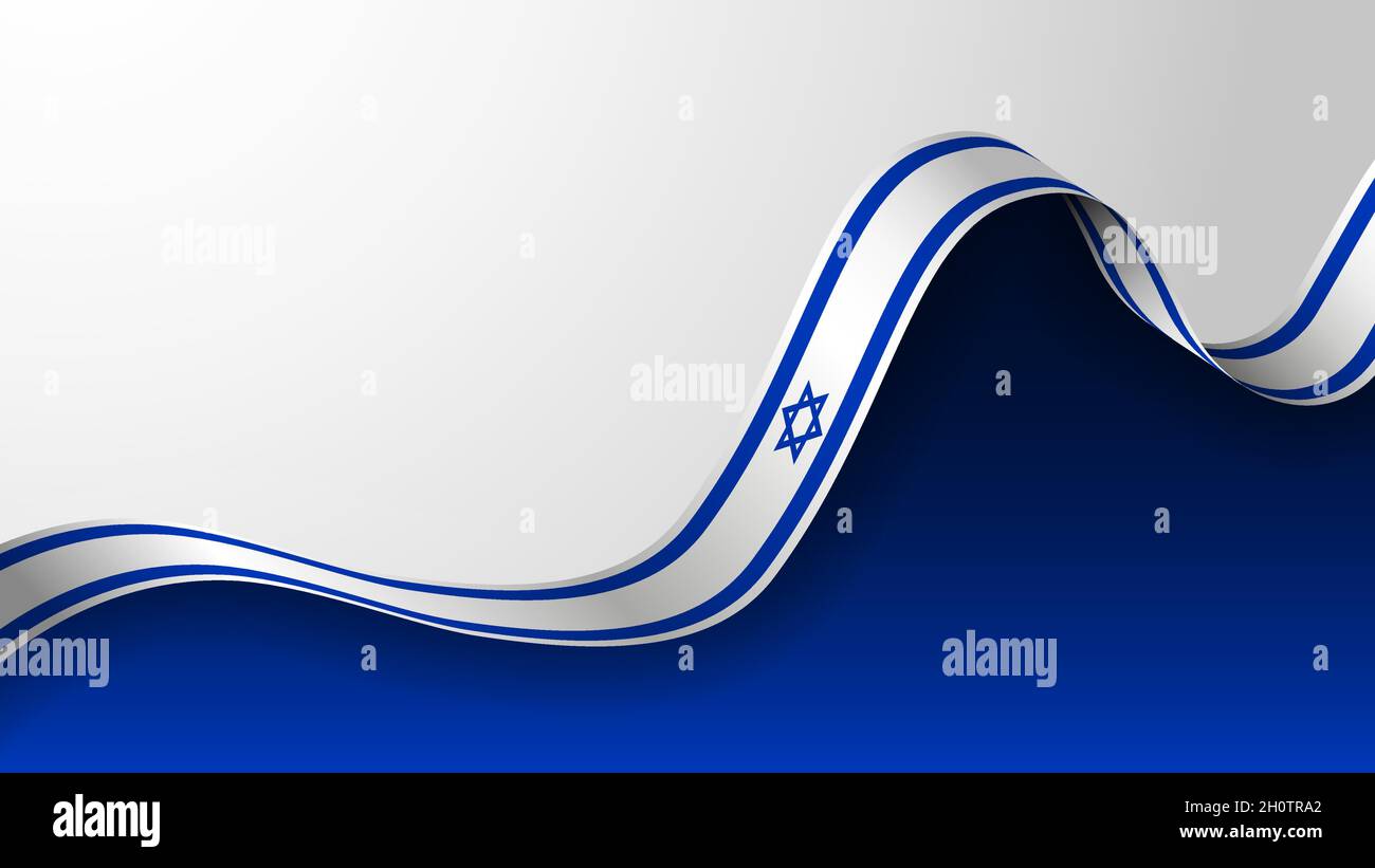 EPS10 Vector Patriotic Background With Israel Flag Colors An Element eps10-vector-patriotic-background-with-israel-flag-colors-an-element