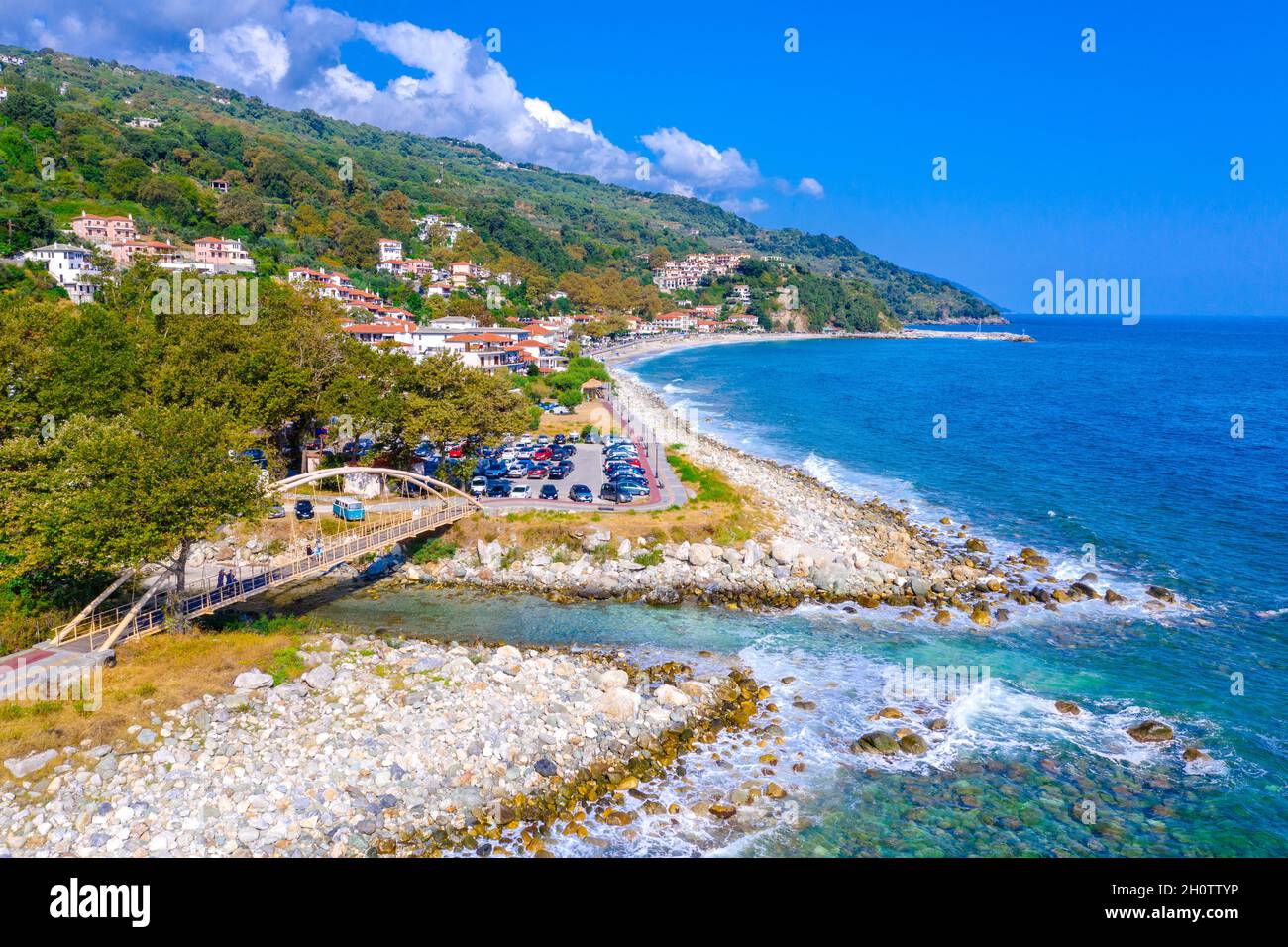 Famous village of Agios Ioannis, Pelion, Greece Stock Photo - Alamy