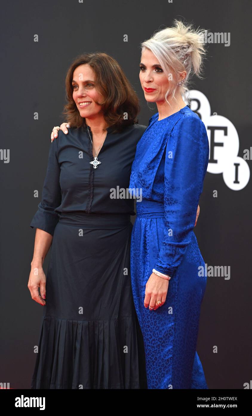 Photo Must Be Credited ©Alpha Press 079965 14/10/2021 Elizabeth Karlsen and Eva Husson Mothering Sunday Premiere During The BFI London Film Festival 2021 In London Stock Photo