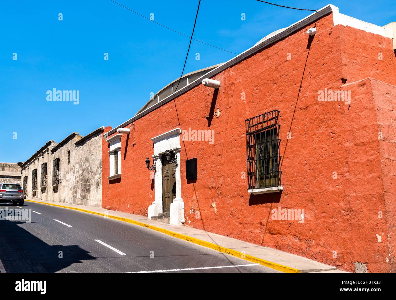 Colonial houses in Arequipa, Peru Stock Photo Alamy