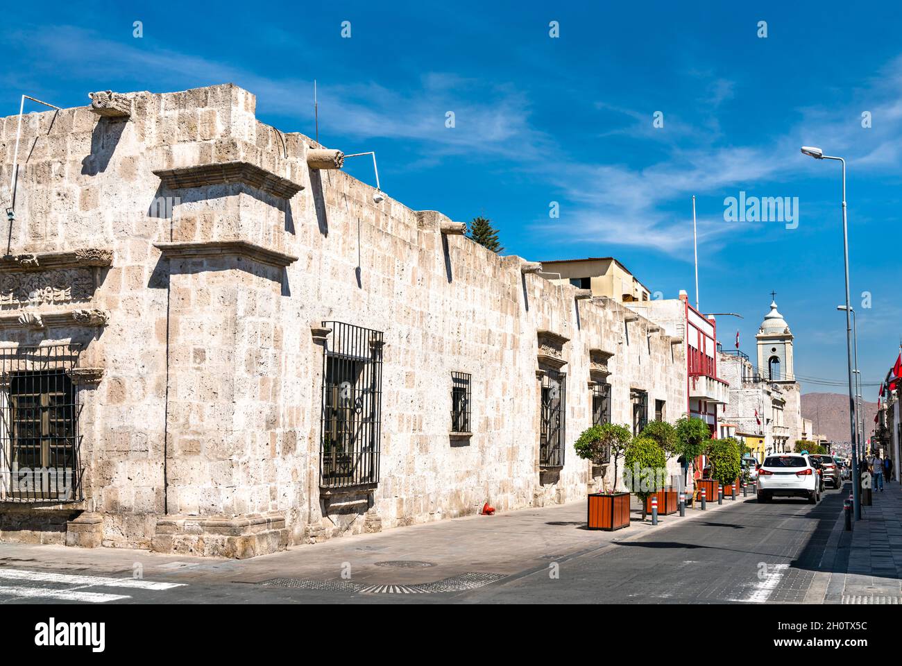 Colonial houses in Arequipa, Peru Stock Photo Alamy